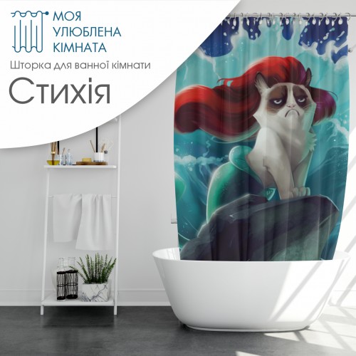 Шторка для ванни вологостійка плащівка з принтом різні кольори Шторка для ванни вологостійка плащівка з принтом різні кольори